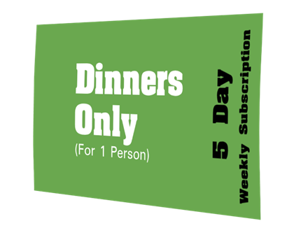 5 Day Healthy Home Delivered Meals - Dinners Only